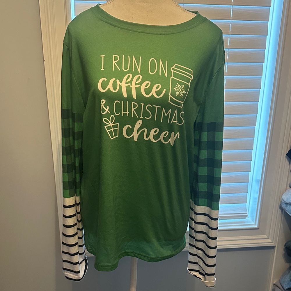 Green Christmas Cheer Long Sleeve Shirt